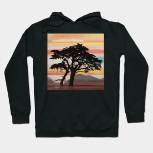 Cypress Tree at Sunset Hoodie